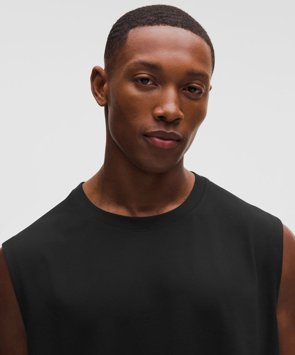 Mesh Soft Jersey Sleeveless Tank Top