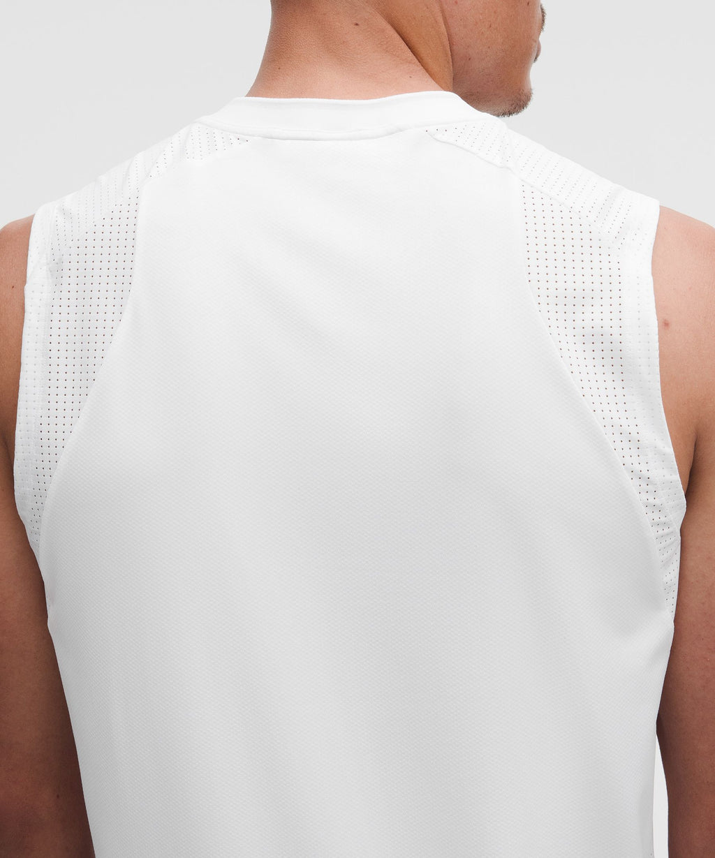 Mesh-Panelled Tennis Sleeveless Shirt
