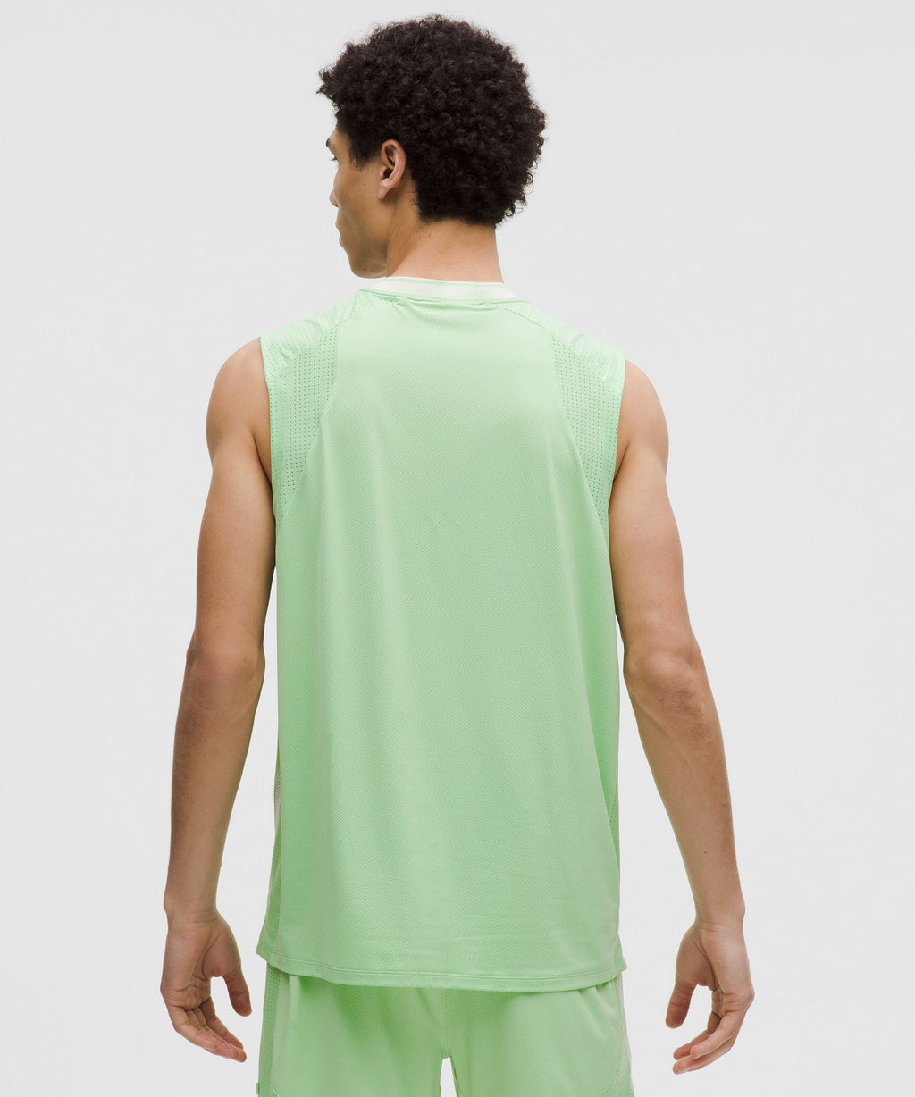 Mesh-Panelled Tennis Sleeveless Shirt