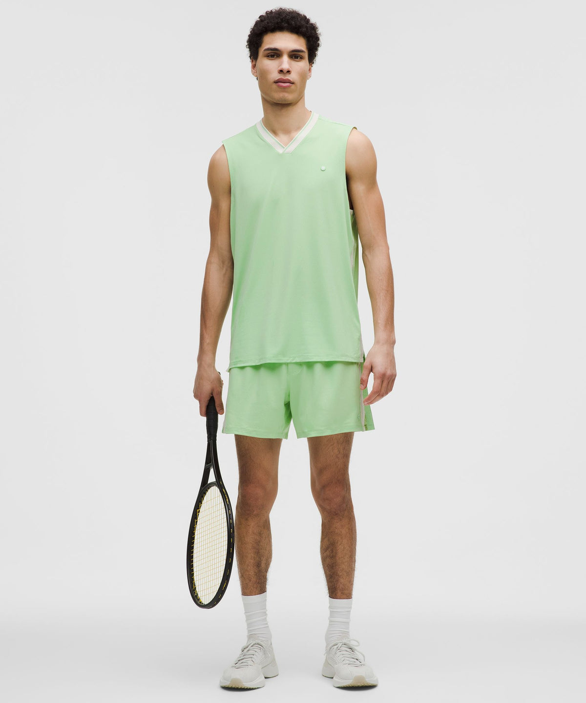 Mesh-Panelled Tennis Sleeveless Shirt