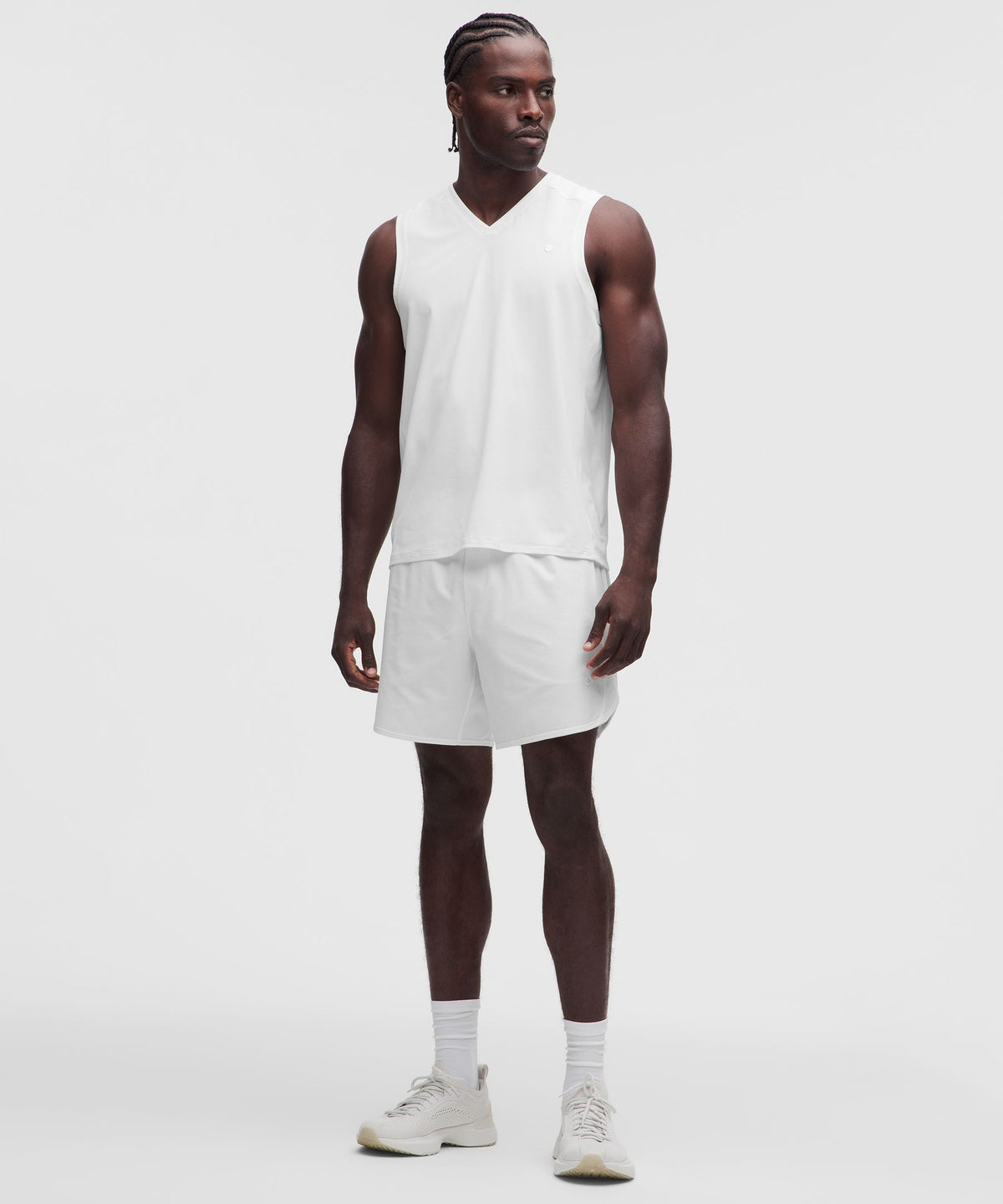 Pique Mesh-Panel Sleeveless Tennis Shirt