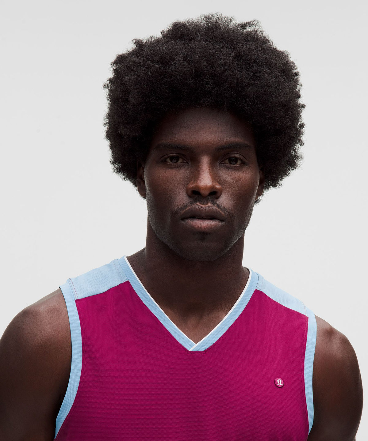 Pique Mesh-Panel Sleeveless Tennis Shirt