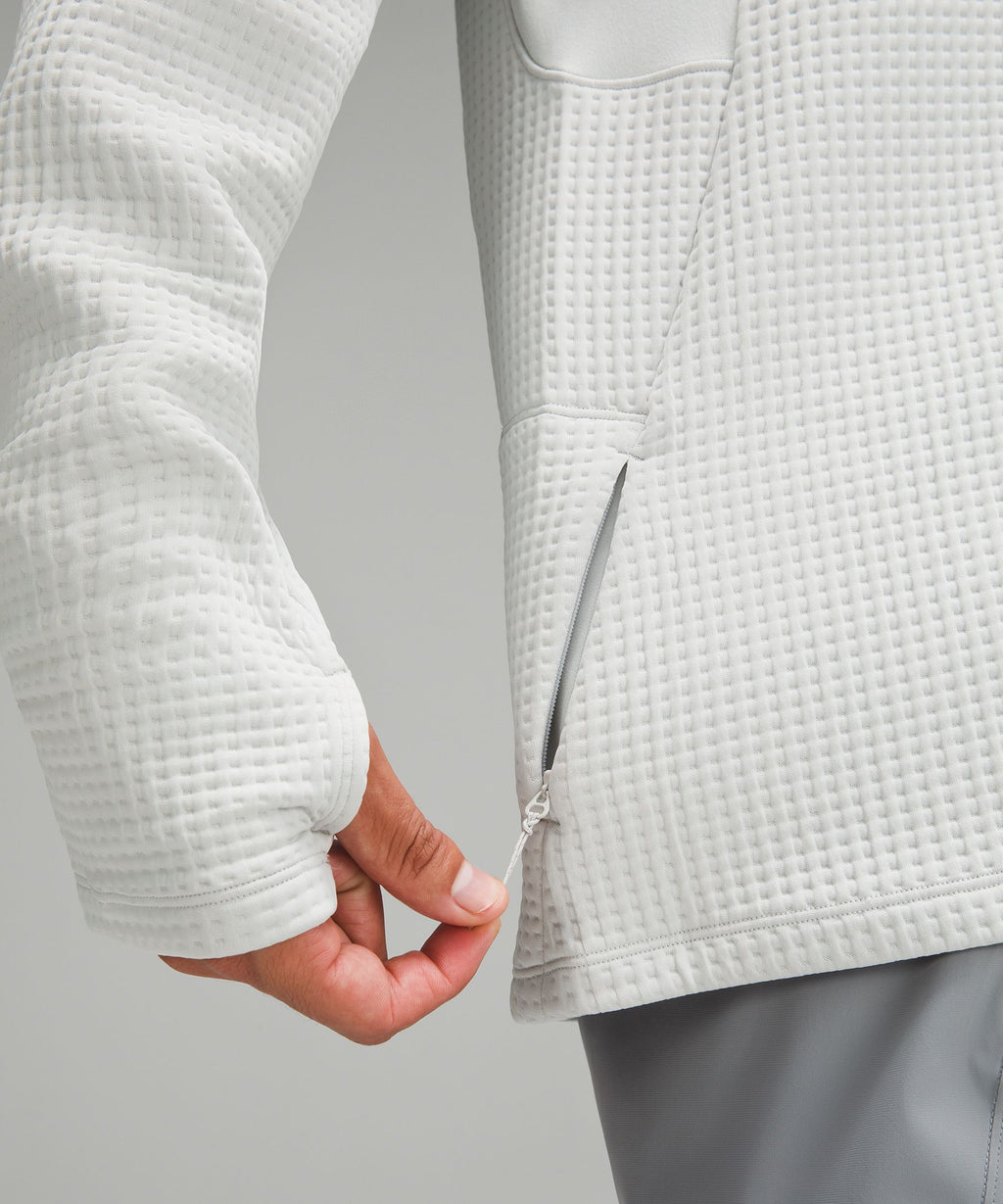 Waffle-Knit Half Zip