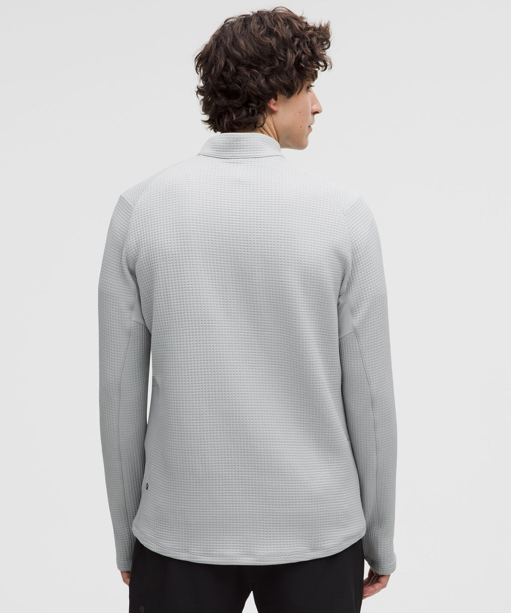 Waffle-Knit Half Zip