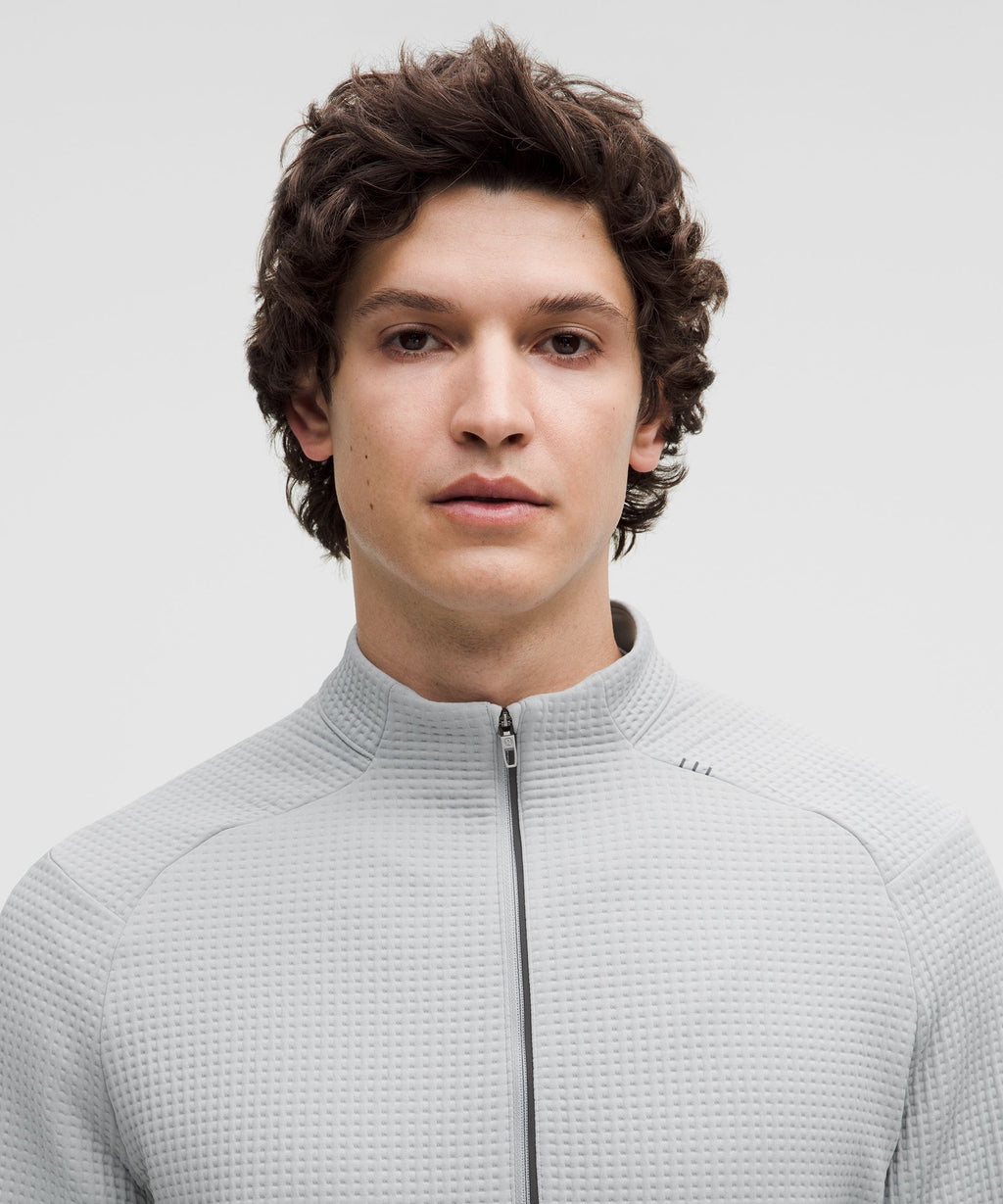Waffle-Knit Half Zip