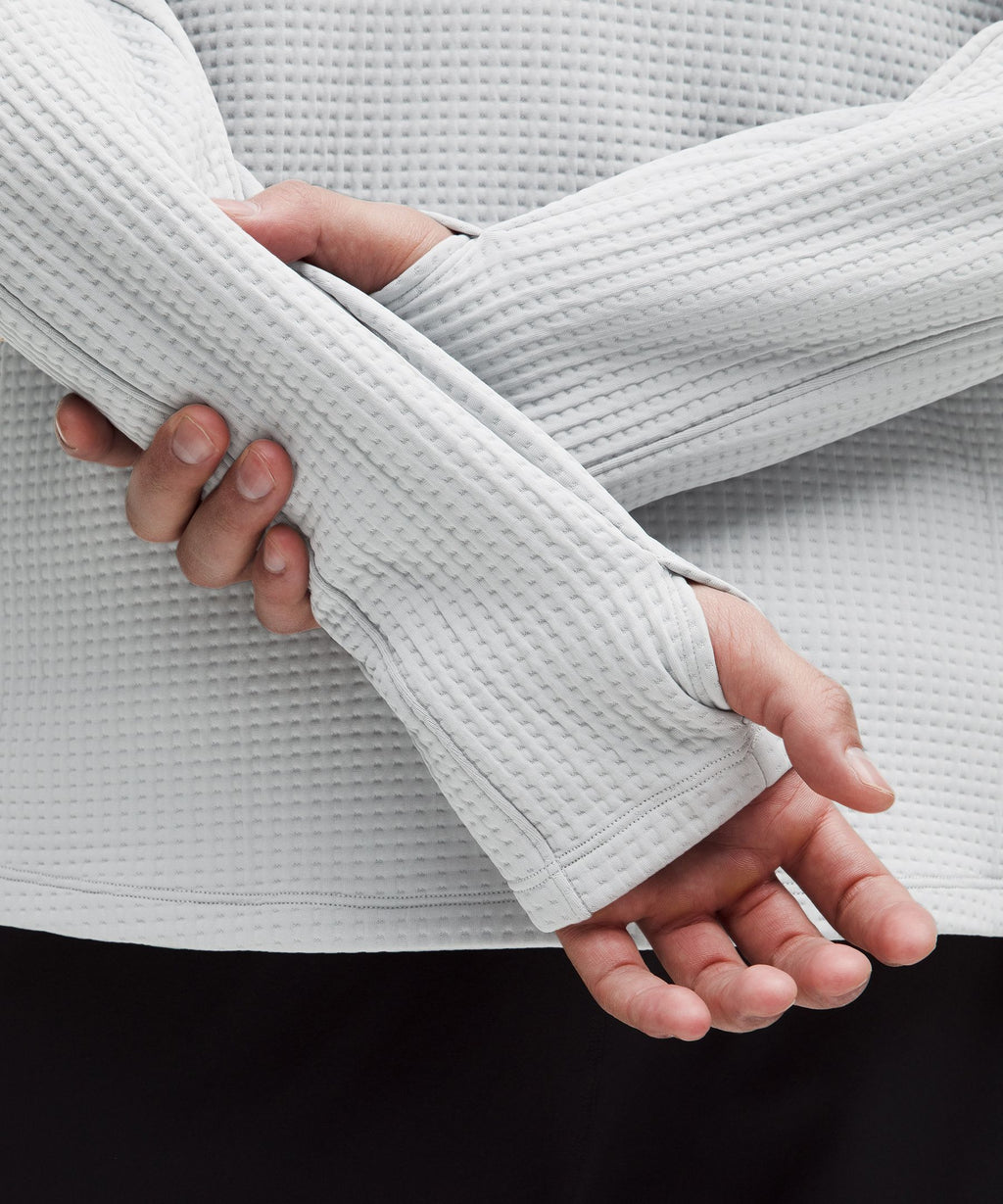 Waffle-Knit Half Zip
