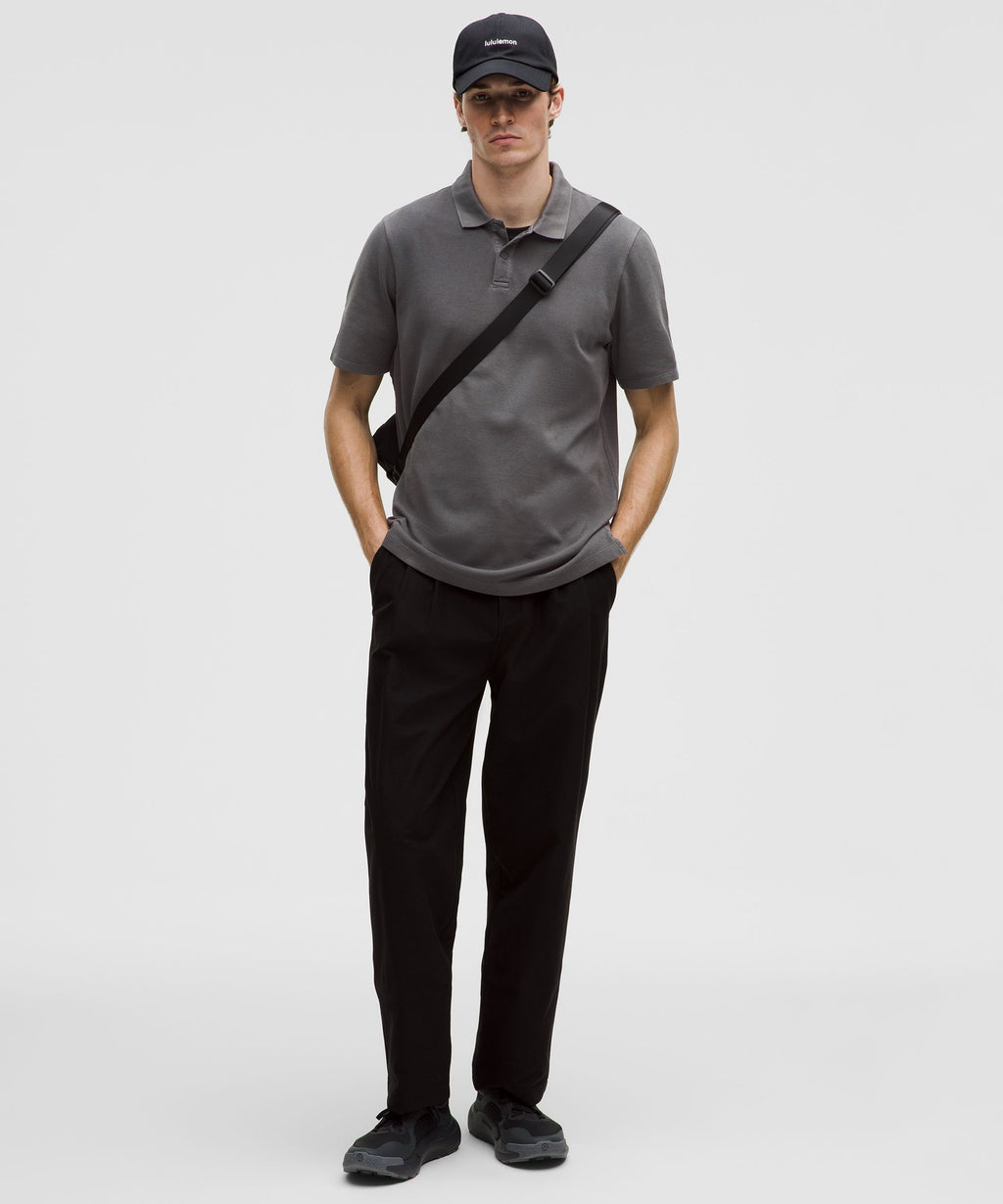 Cotton-Blend Pique Short-Sleeve Polo Shirt