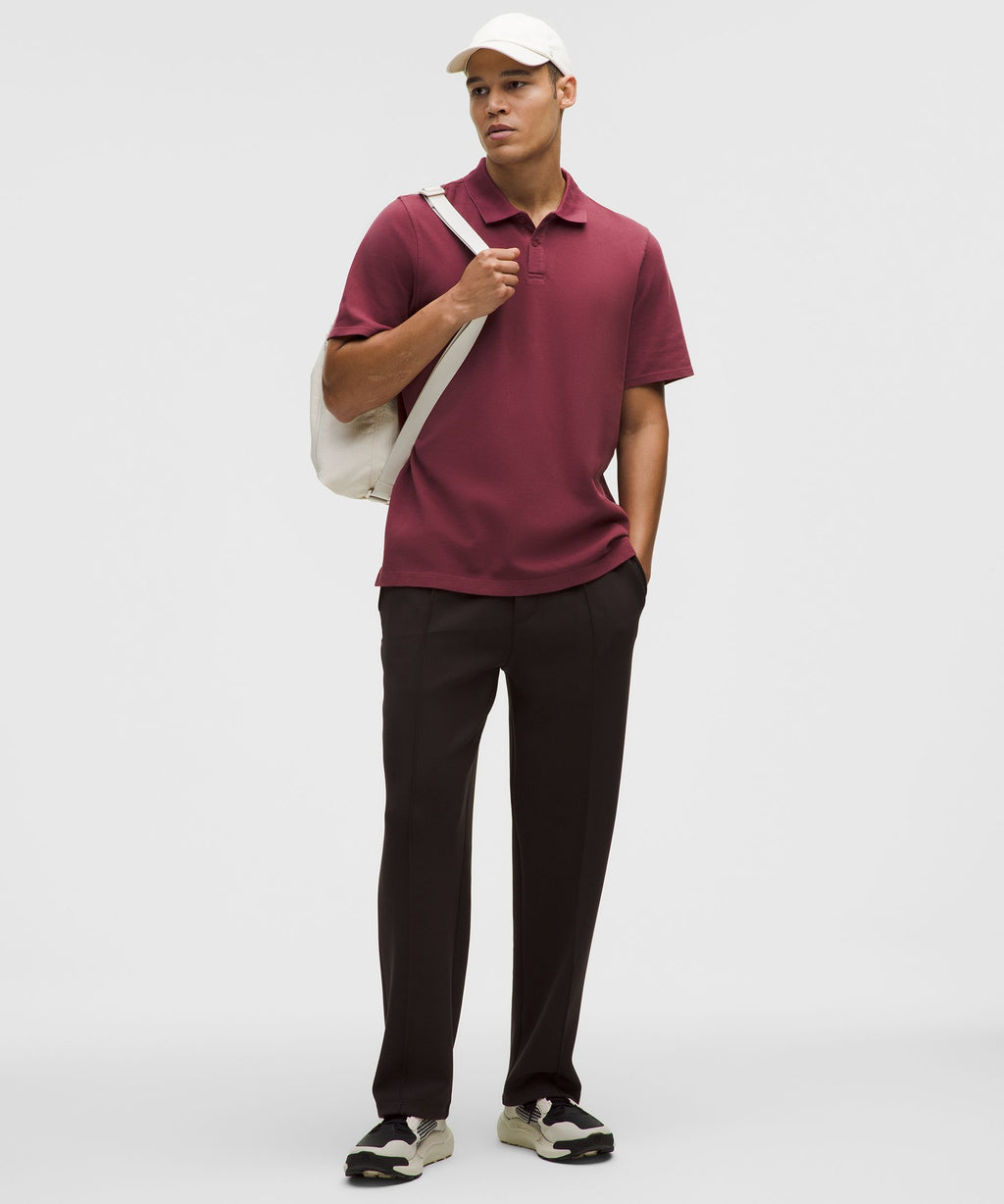 Cotton-Blend Pique Short-Sleeve Polo Shirt