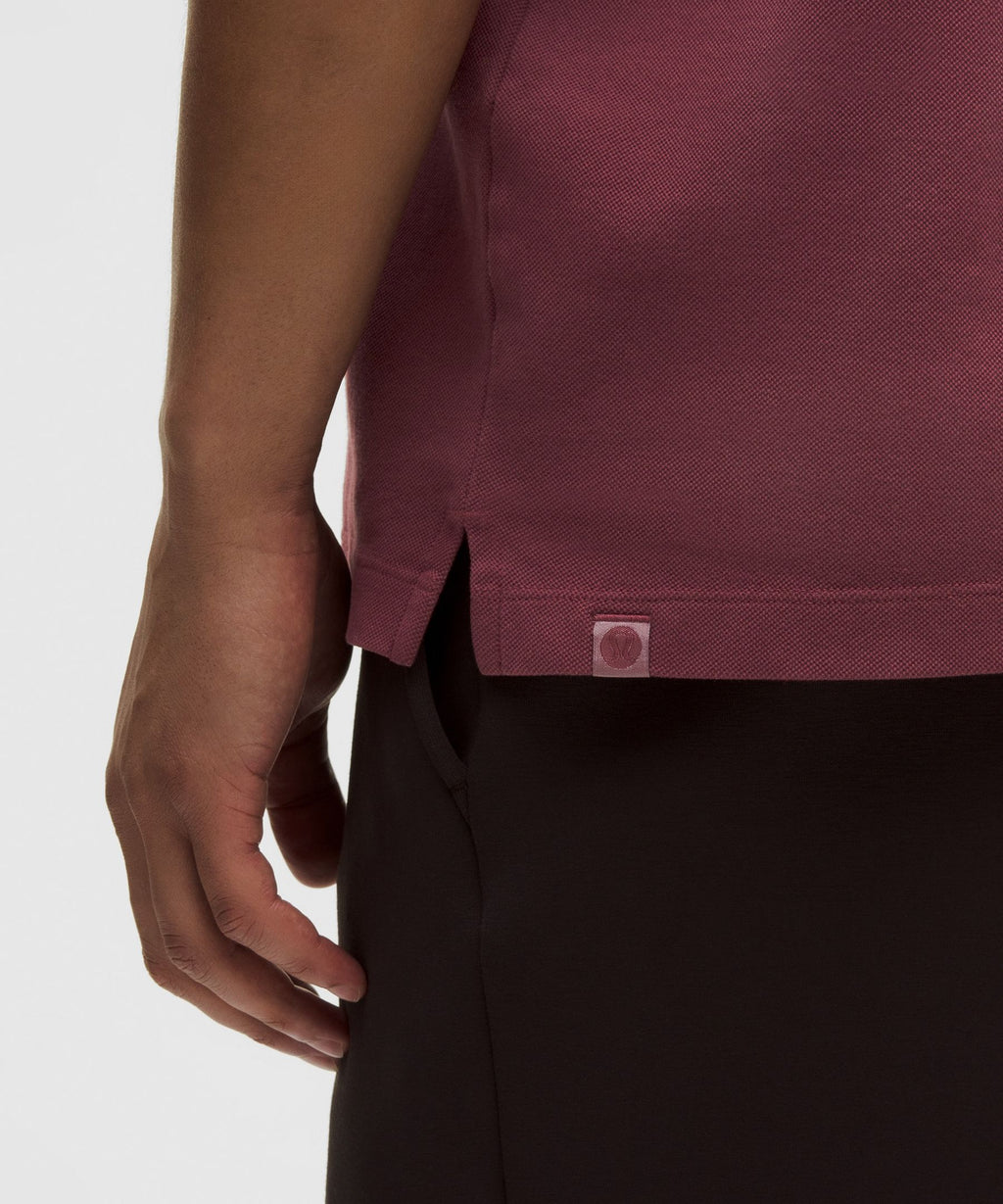 Cotton-Blend Pique Short-Sleeve Polo Shirt