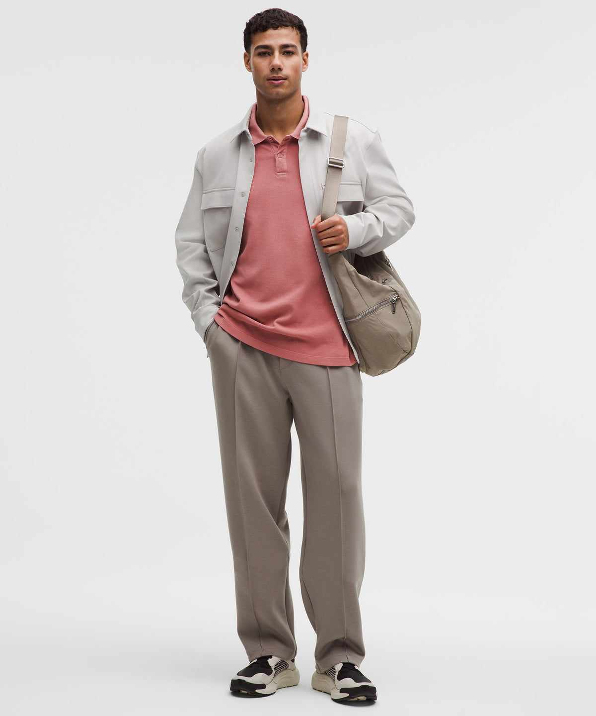 Cotton-Blend Pique Short-Sleeve Polo Shirt