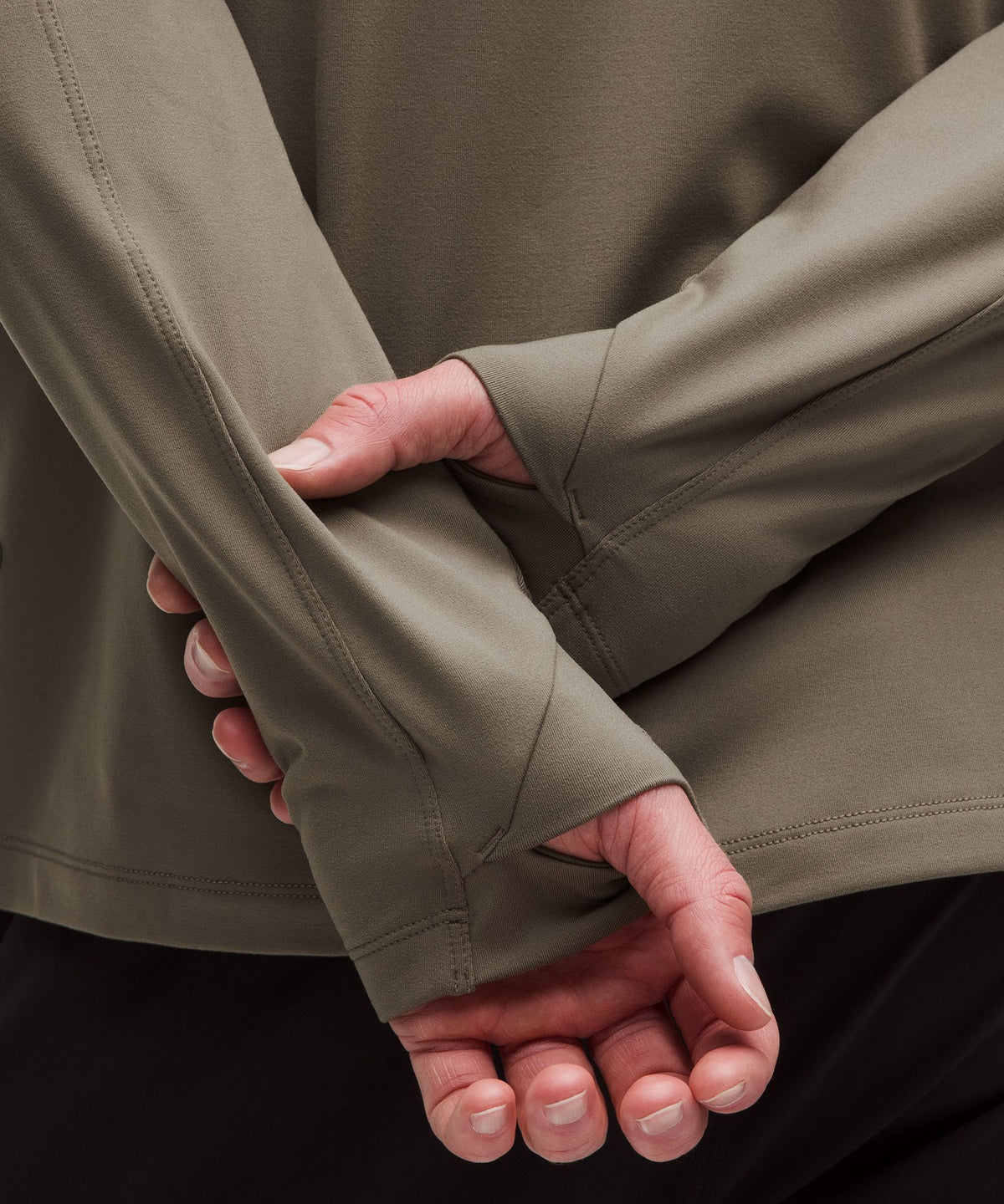 Rulu Fleece Crewneck Long-Sleeve Shirt