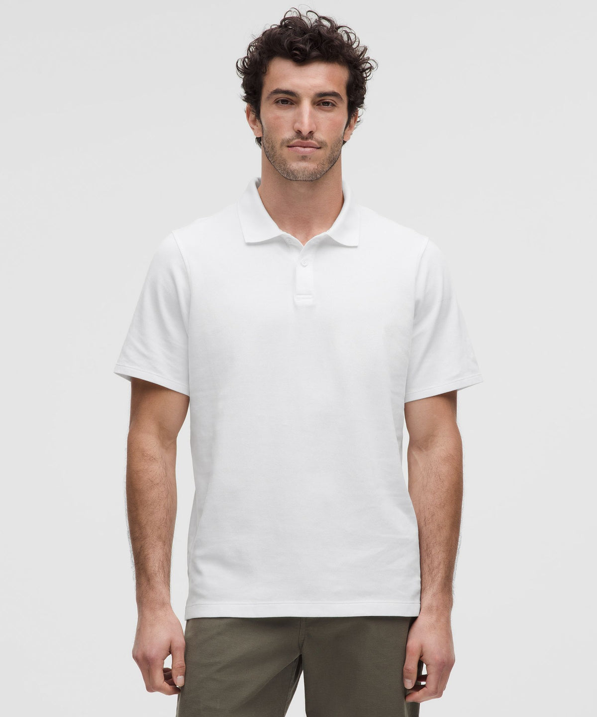 Cotton-Blend Pique Short-Sleeve Polo Shirt