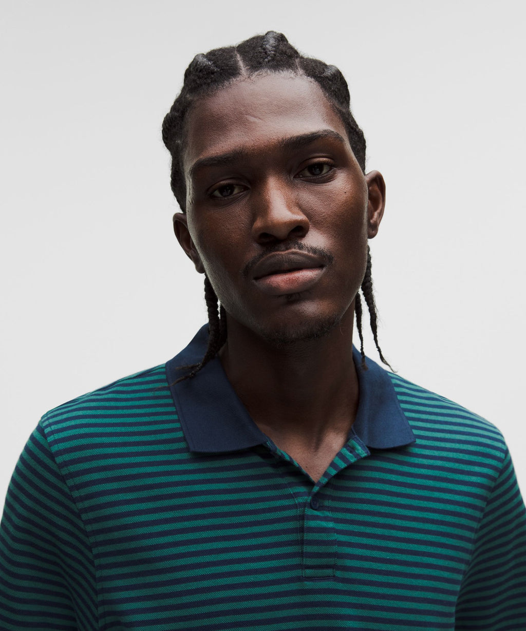 Cotton-Blend Pique Short-Sleeve Polo Shirt