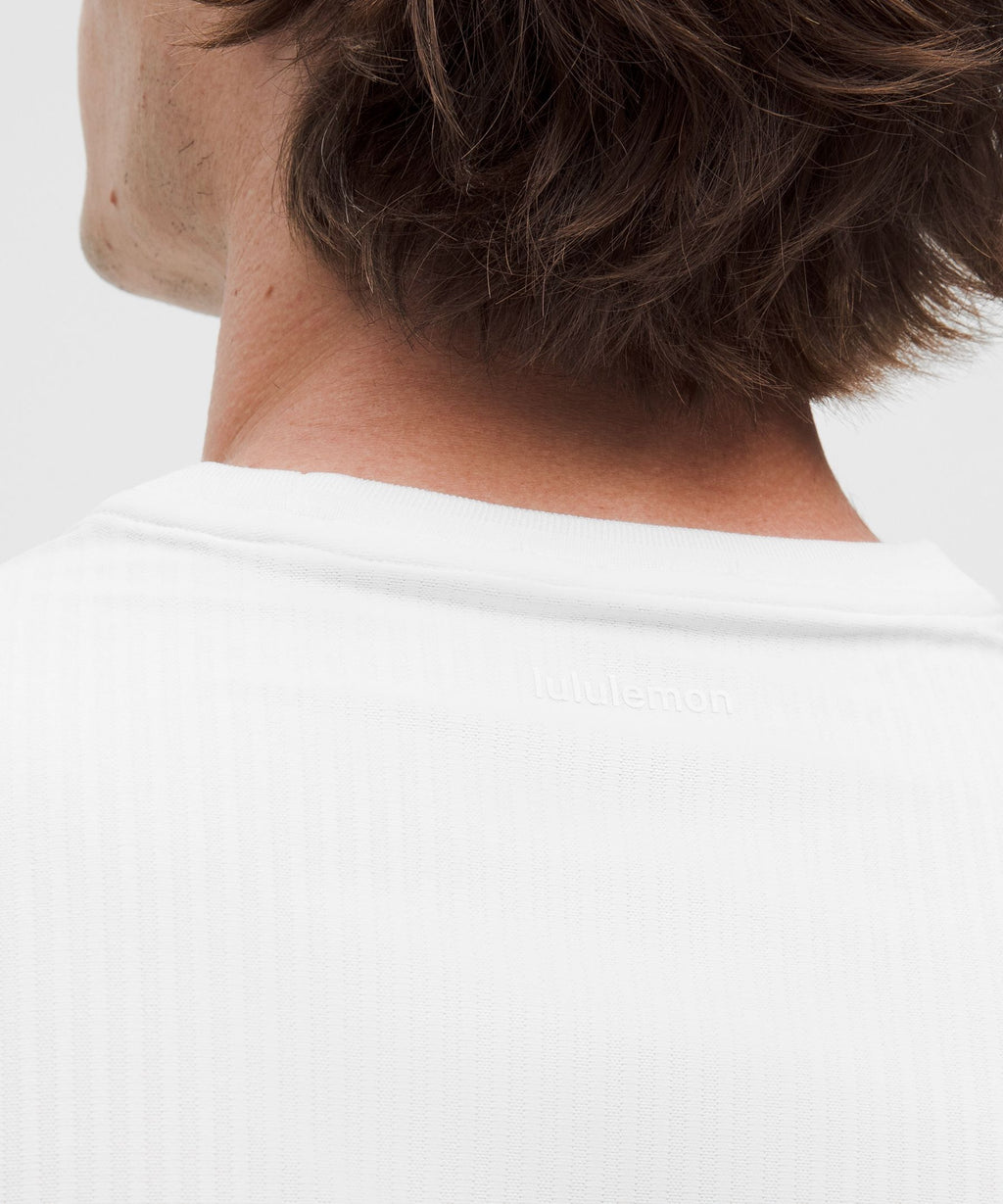 UV-Protective Striped Mesh Tennis T-Shirt