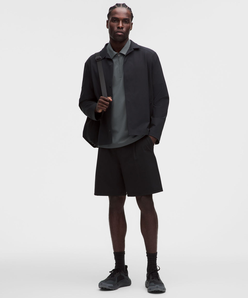 Daydrift Oversized Zip-Neck Polo Shirt