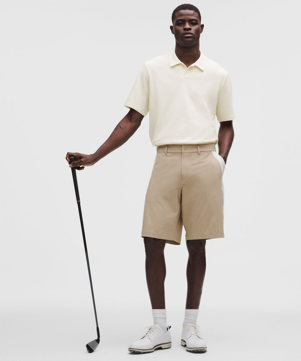 Pique Performer Johnny-Collar Short-Sleeve Shirt