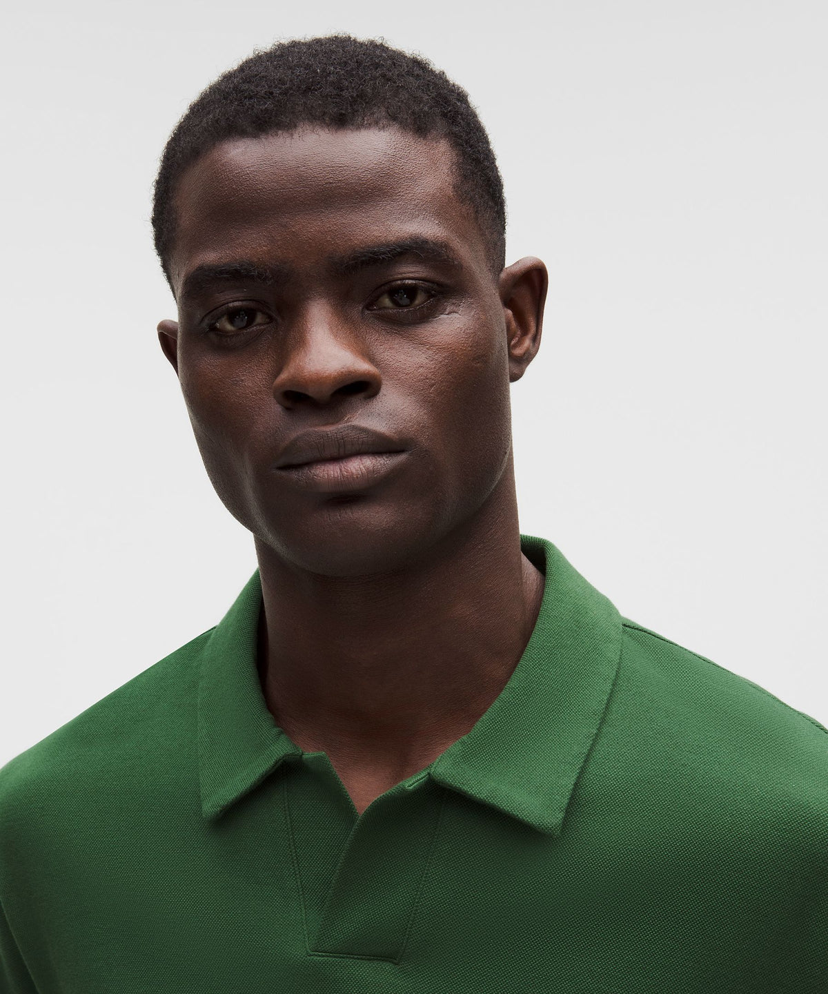 Pique Performer Johnny-Collar Short-Sleeve Shirt