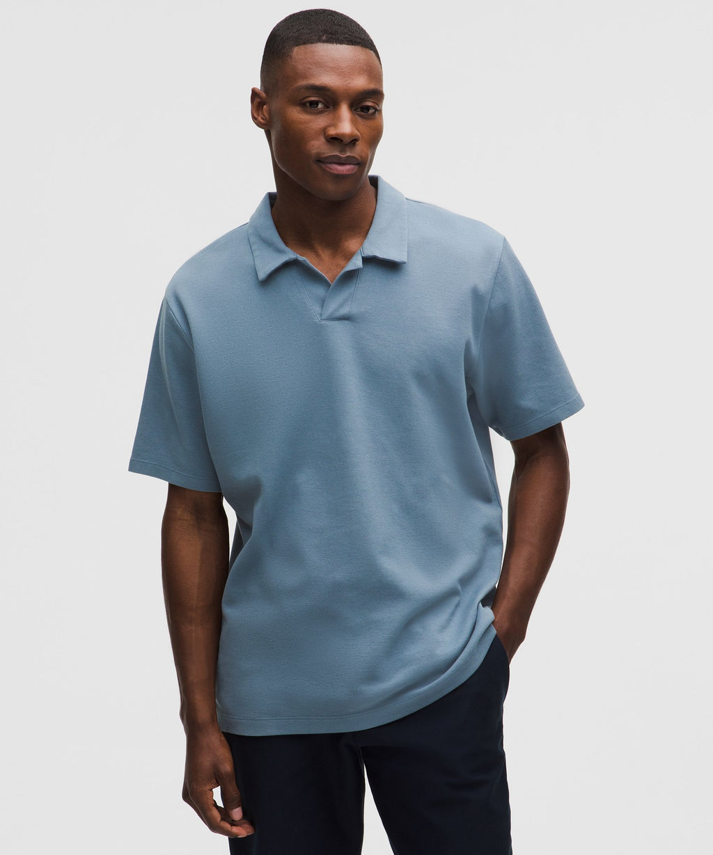 Pique Performer Johnny-Collar Short-Sleeve Shirt