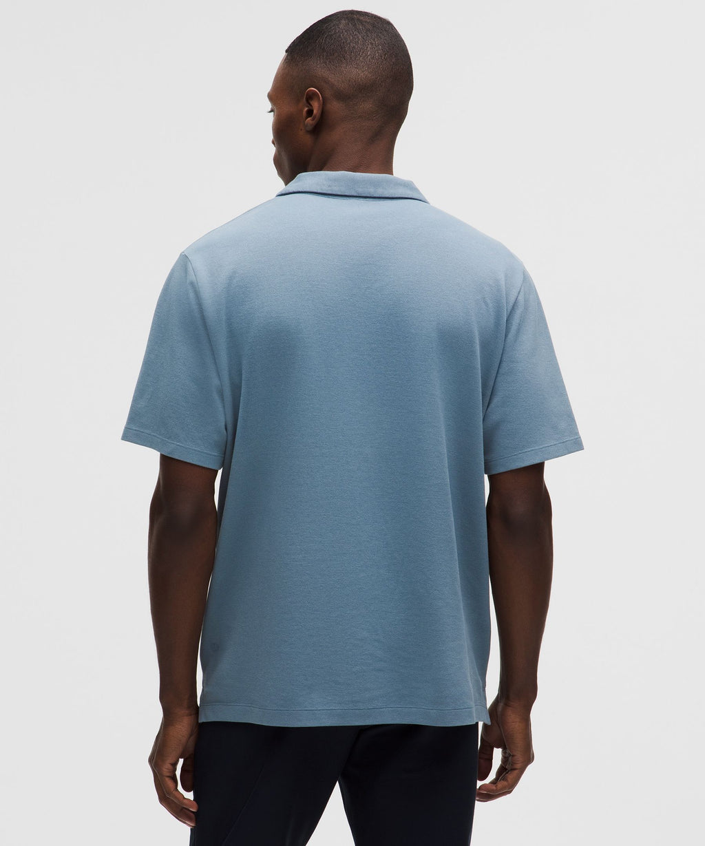 Pique Performer Johnny-Collar Short-Sleeve Shirt