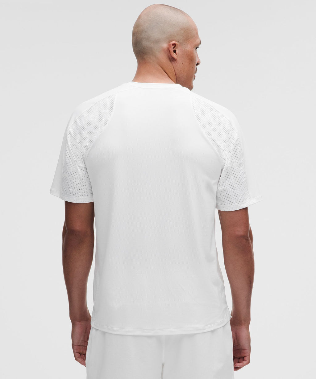 UV-Protective Mesh Panelled Tennis Shirt