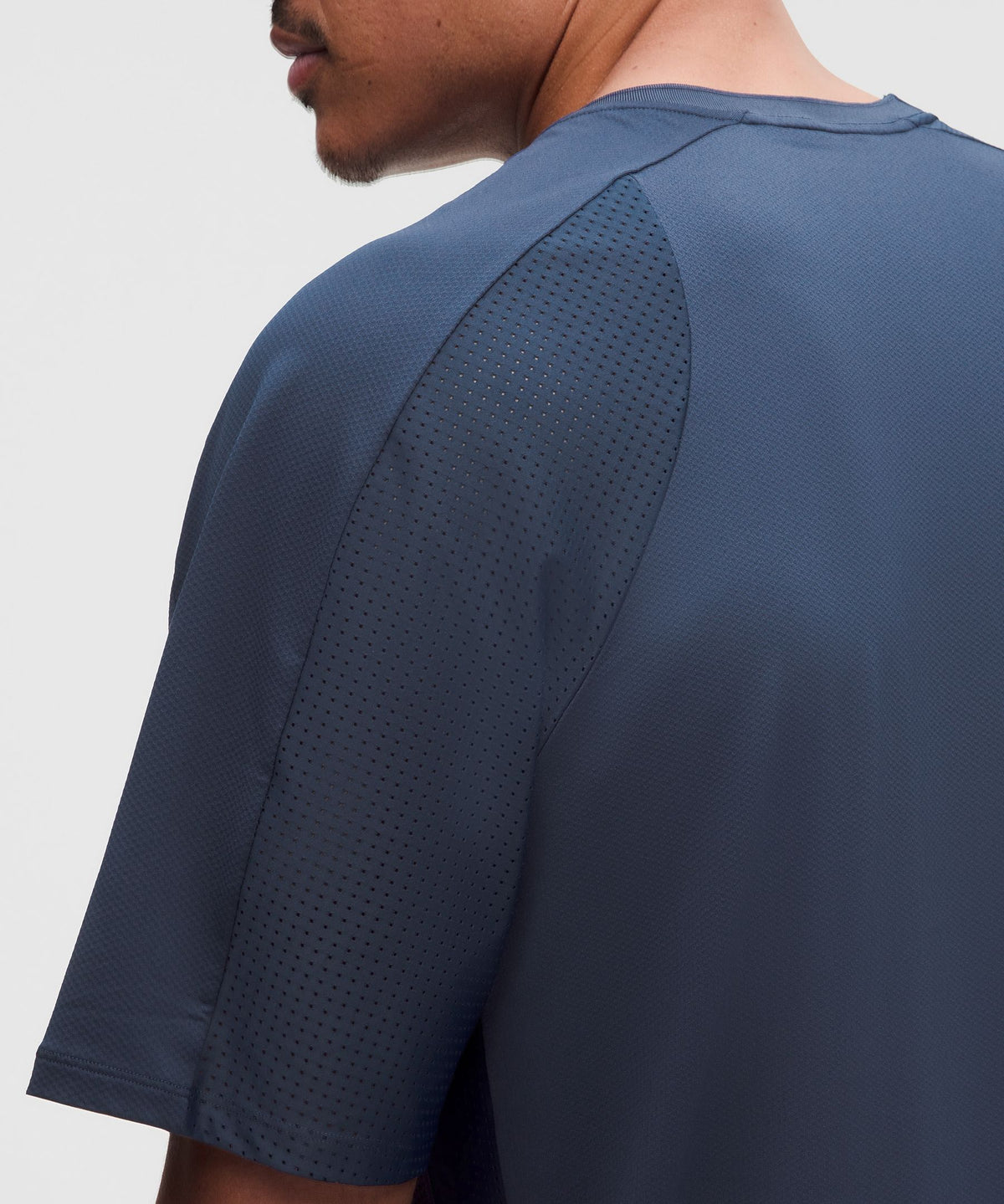 UV-Protective Mesh Panelled Tennis Shirt