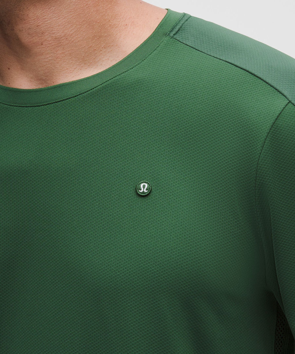 UV-Protective Mesh Panelled Tennis Shirt