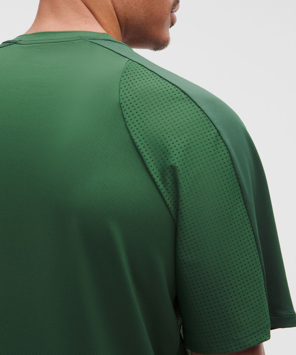 UV-Protective Mesh Panelled Tennis Shirt