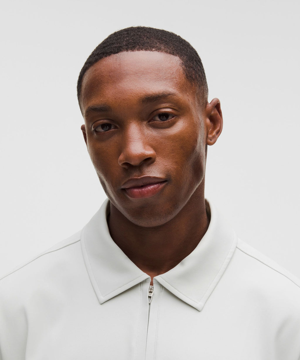 Daydrift Oversized Zip-Neck Polo Shirt
