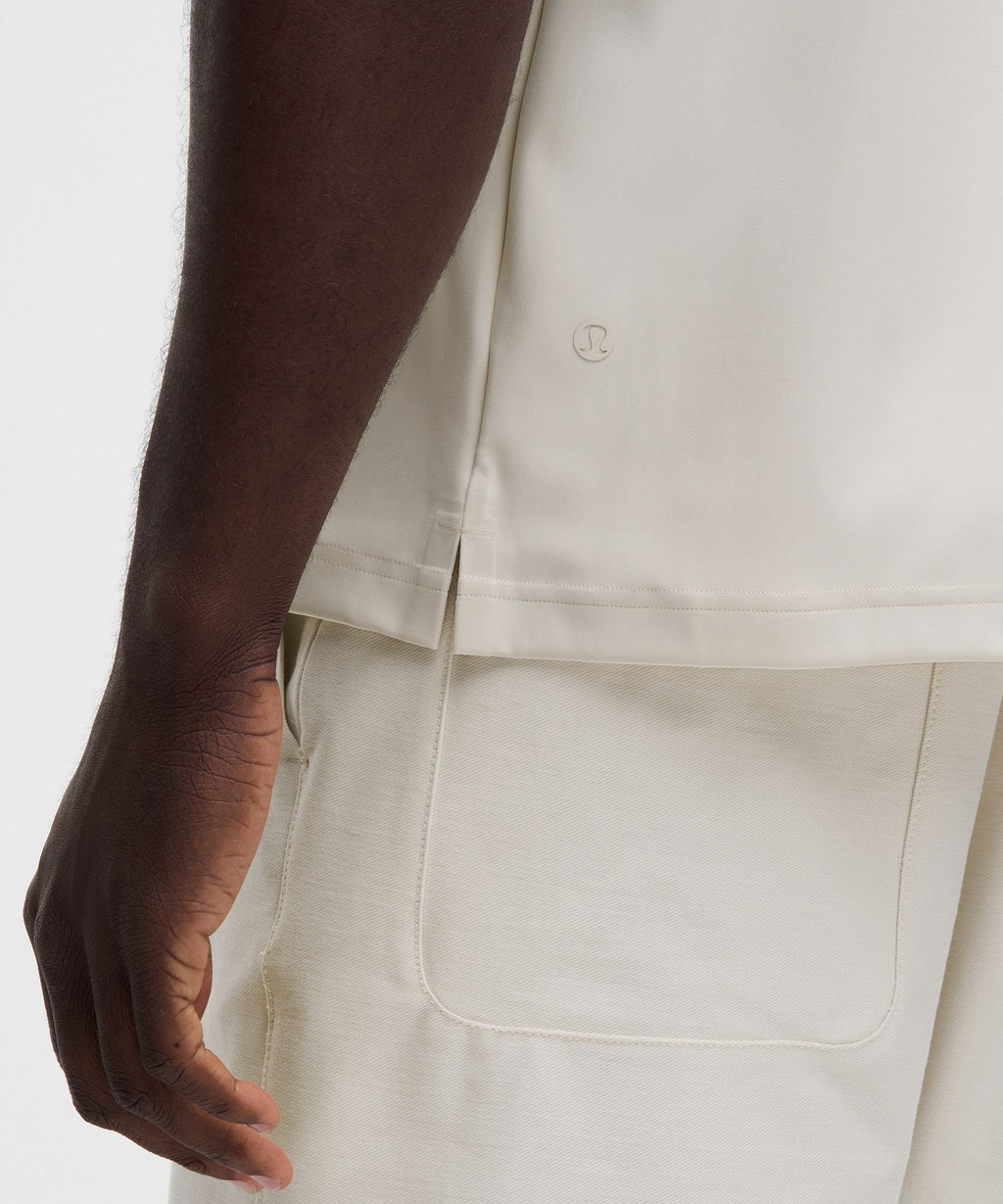 Daydrift Oversized Zip-Neck Polo Shirt