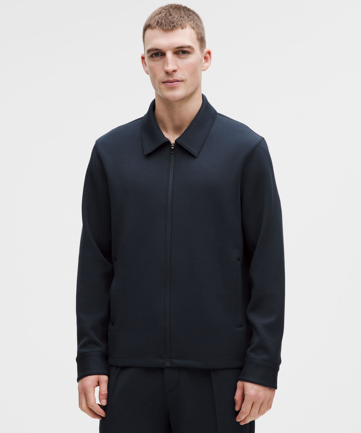 Smooth Spacer Collared Full Zip