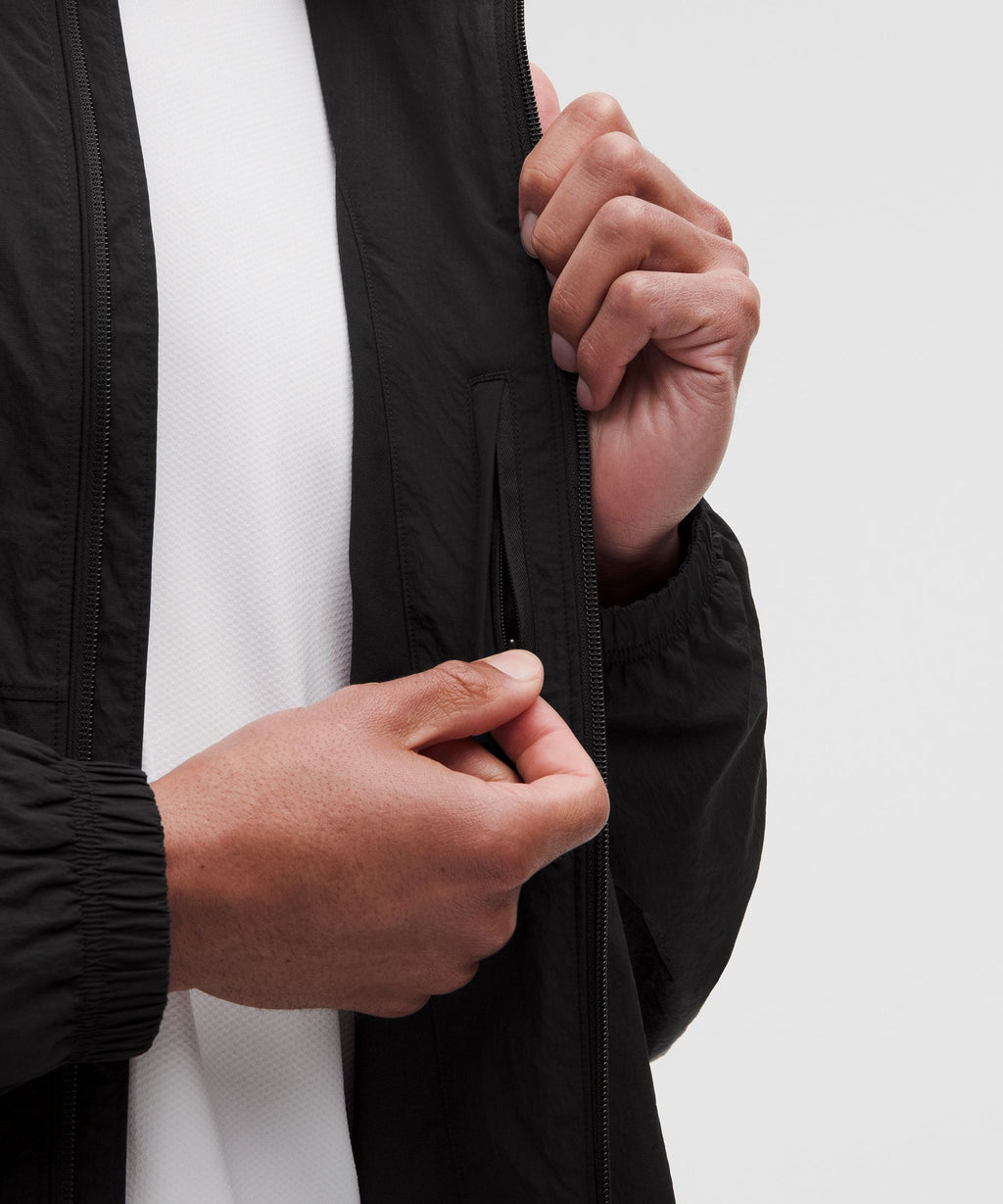 Nylon Oversized Track Jacket