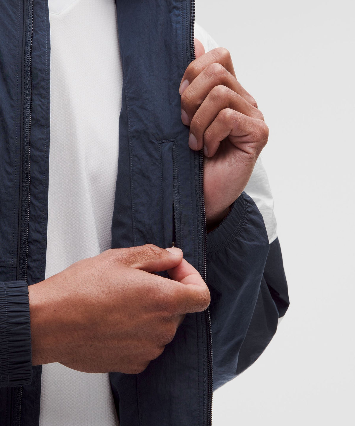 Nylon Oversized Track Jacket