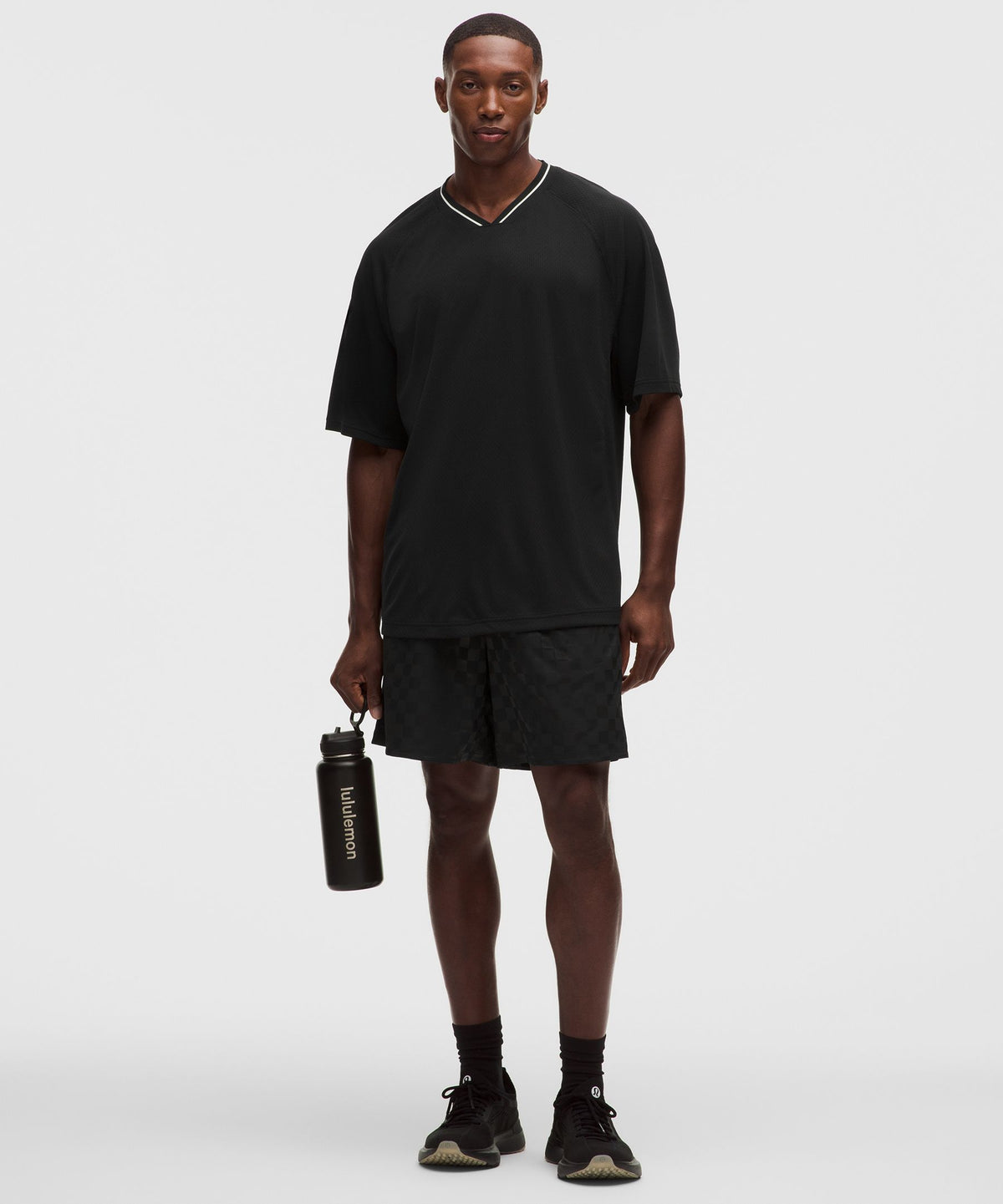 Relaxed-Fit Collared Jersey Short-Sleeve Shirt