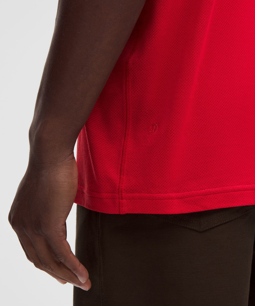 Mesh-Knit Jersey Short-Sleeve Shirt