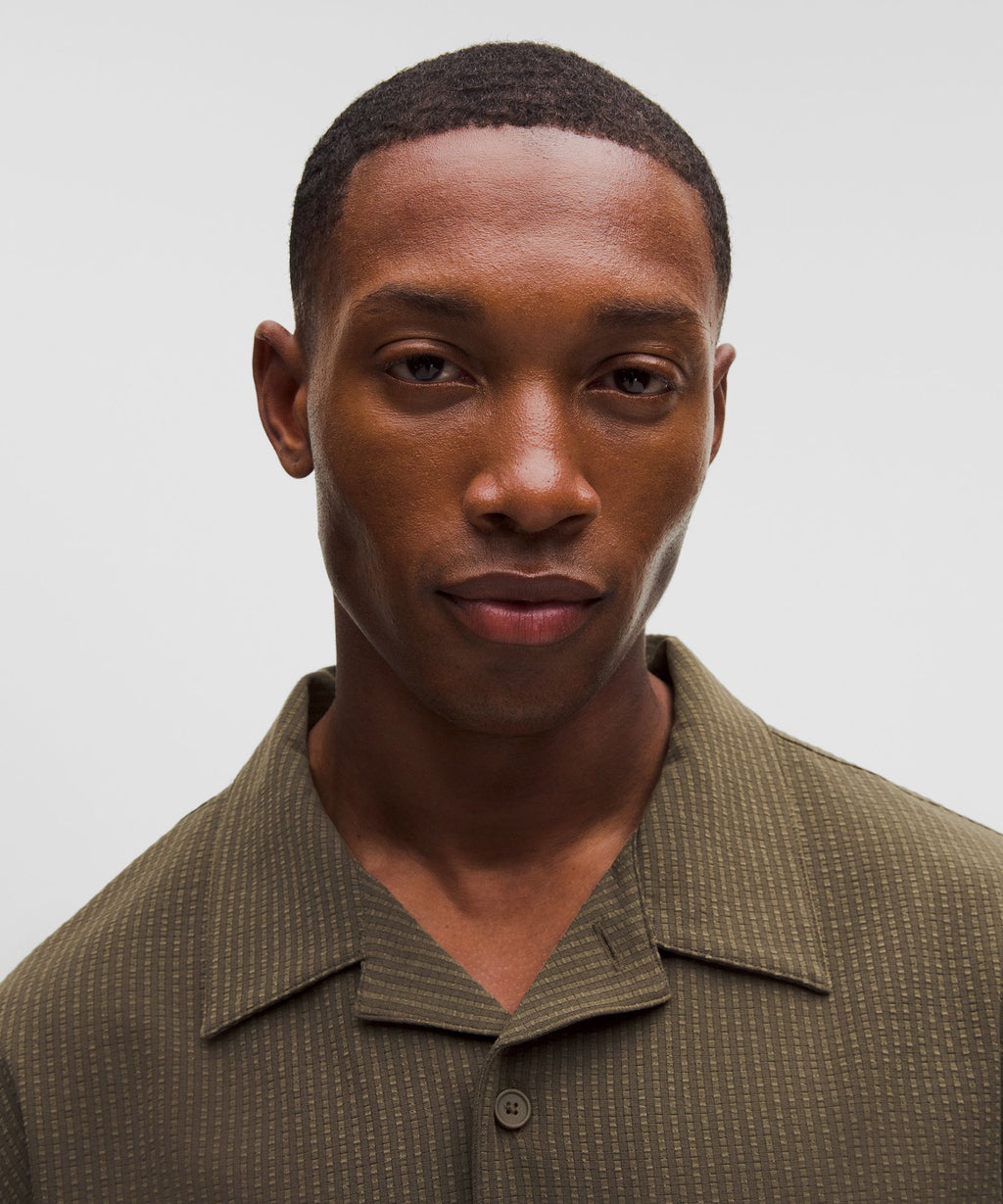 Airing Easy Camp-Collar ShirtTextured