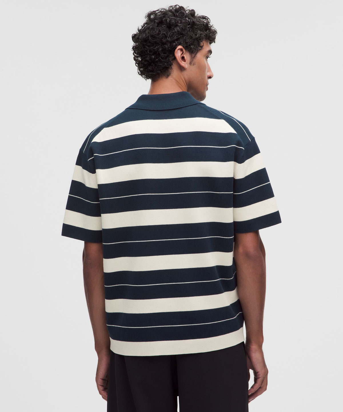Cotton-Blend Knit Short-Sleeve Polo Shirt
