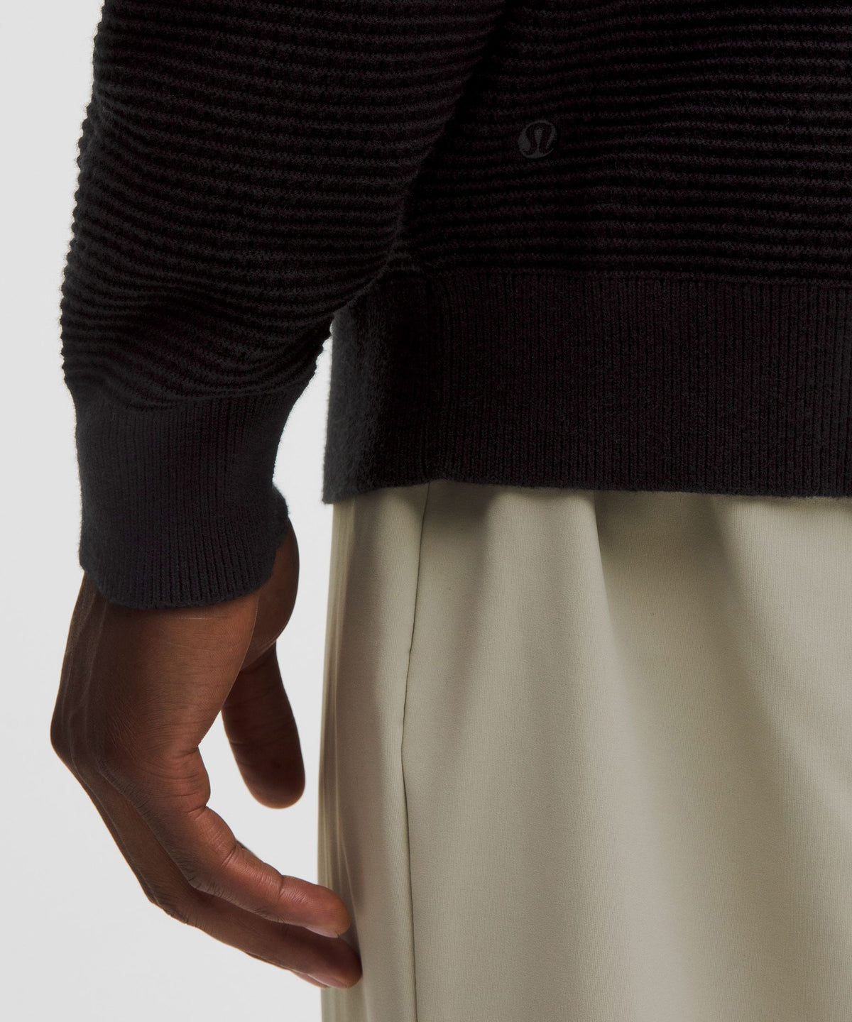 Cotton-Blend Knit Collared Cardigan