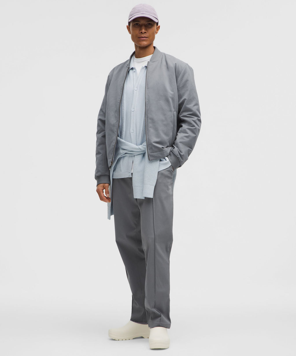Insulated Cotton-Blend Bomber Jacket