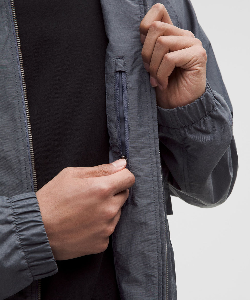 Cotton-Blend Collared Jacket