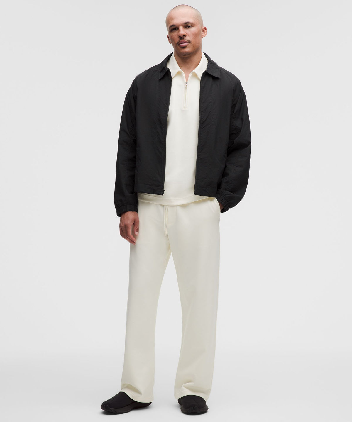 Cotton-Blend Collared Jacket
