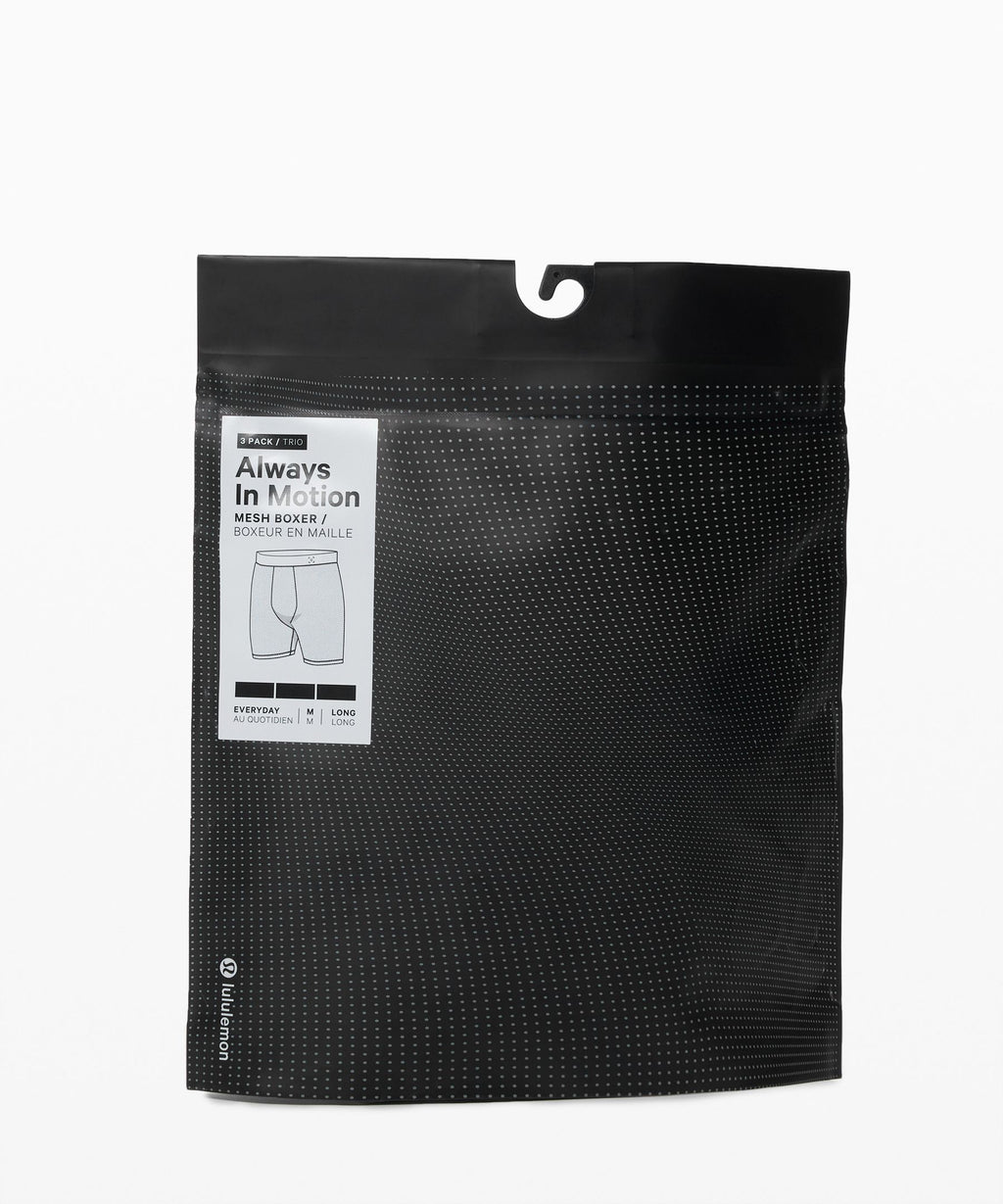 Always In Motion Long Mesh Boxer 7"3 Pack