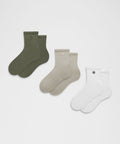 Unisex Daily Essential Quarter Socks3 Pack