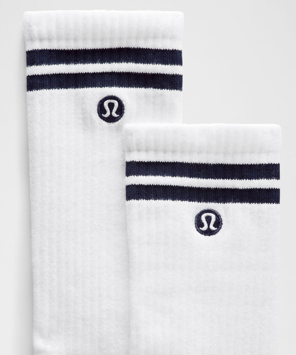 Unisex Daily Essential Crew SocksStripe