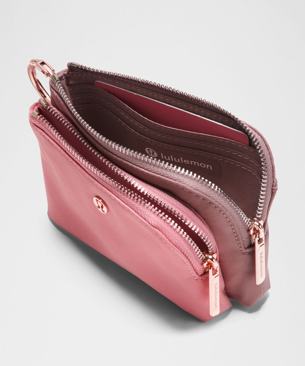 Double Zip Clippable Card Pouch