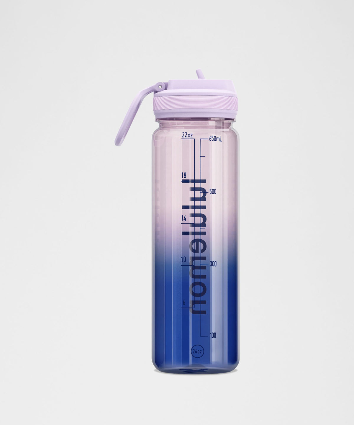 Back to Life Clear Bottle 24ozStraw Lid