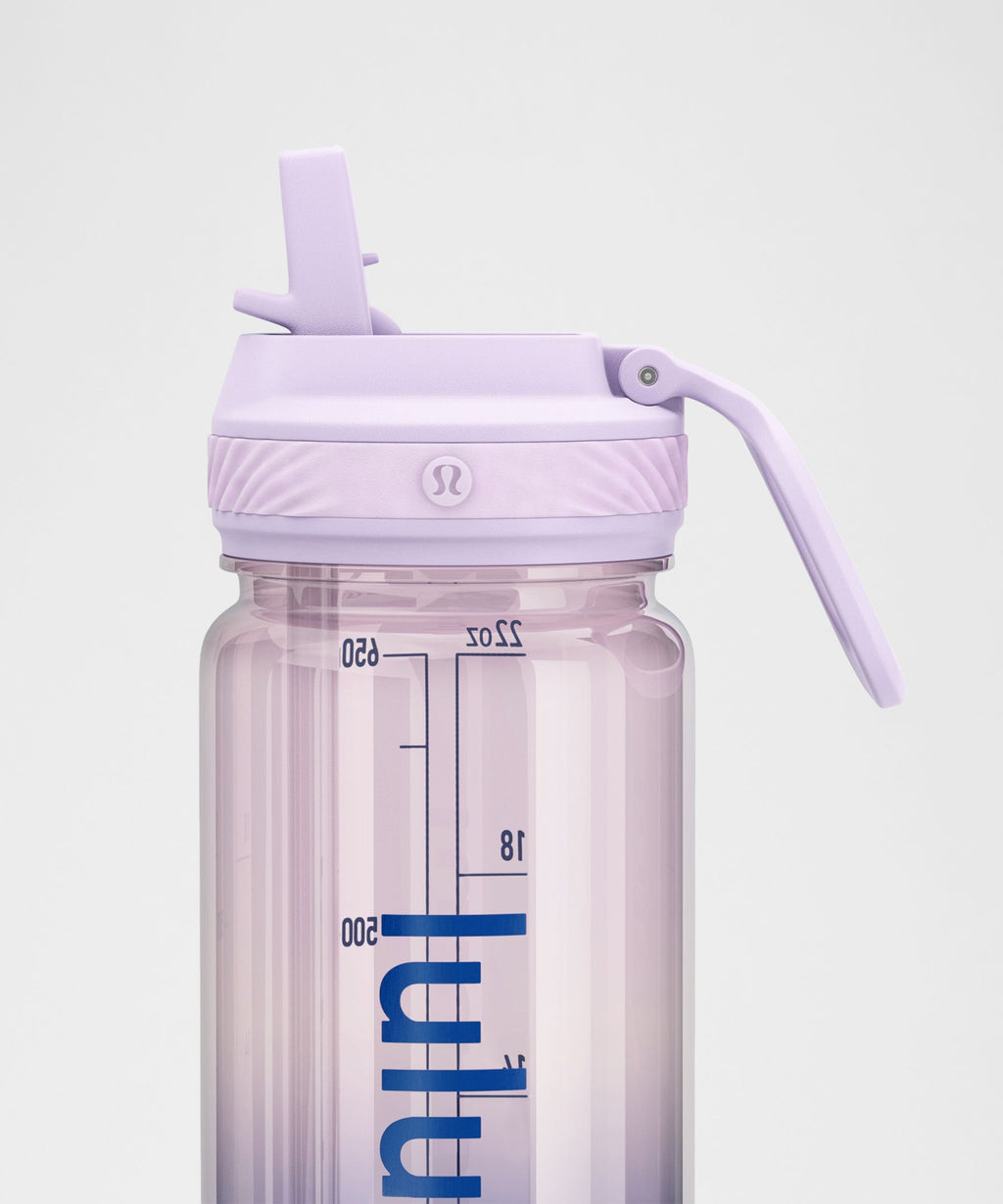 Back to Life Clear Bottle 24ozStraw Lid