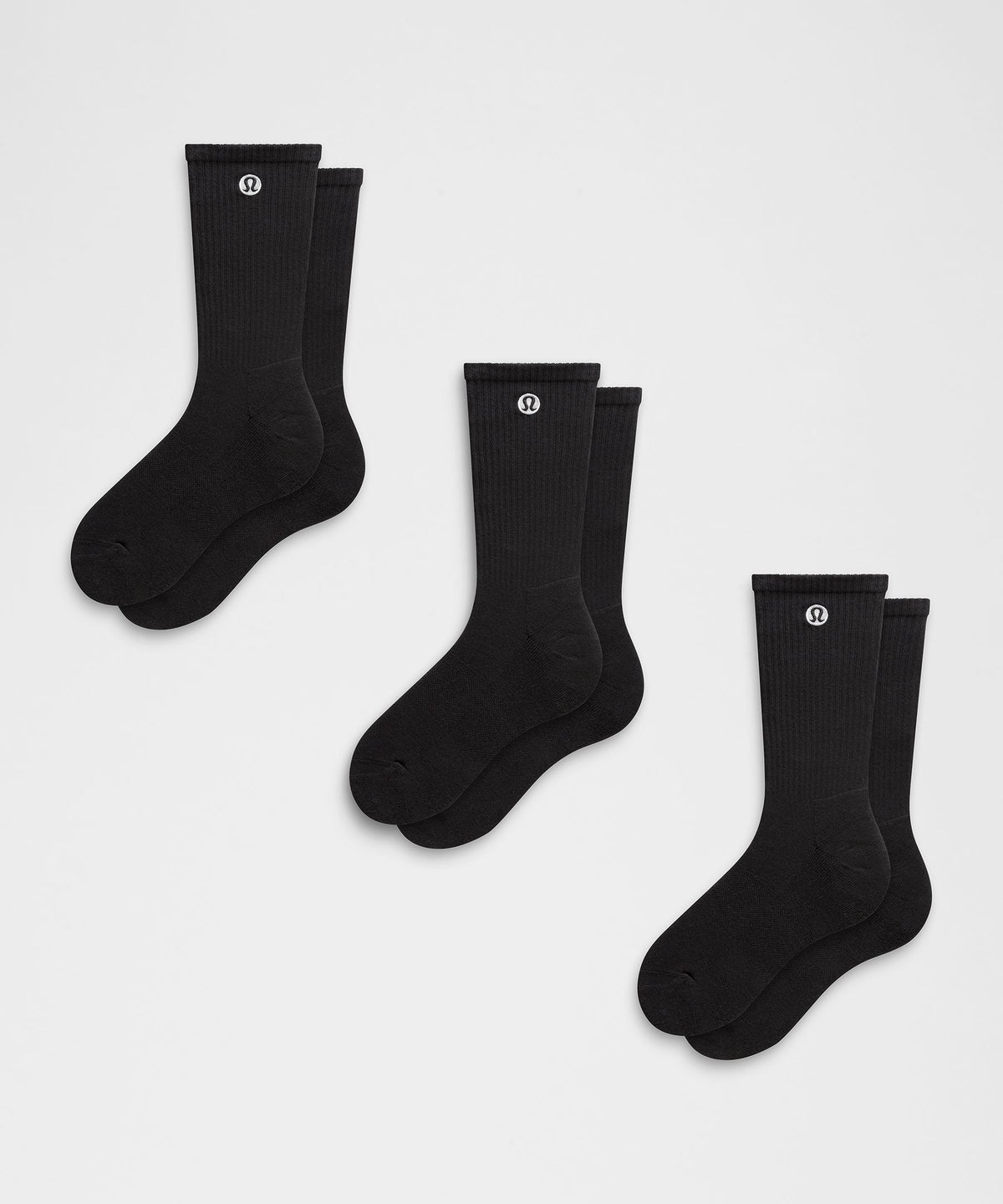 Unisex Daily Essential Crew Socks3 Pack