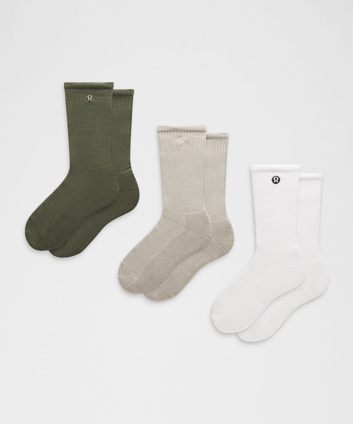 Unisex Daily Essential Crew Socks3 Pack