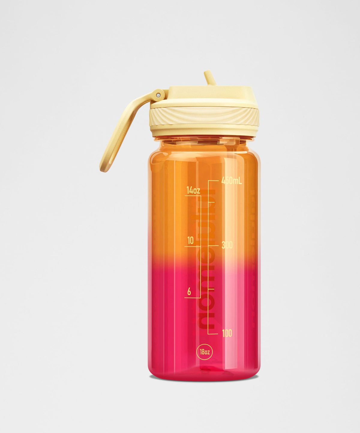 Back to Life Clear Bottle 18oz Straw LidOmbre
