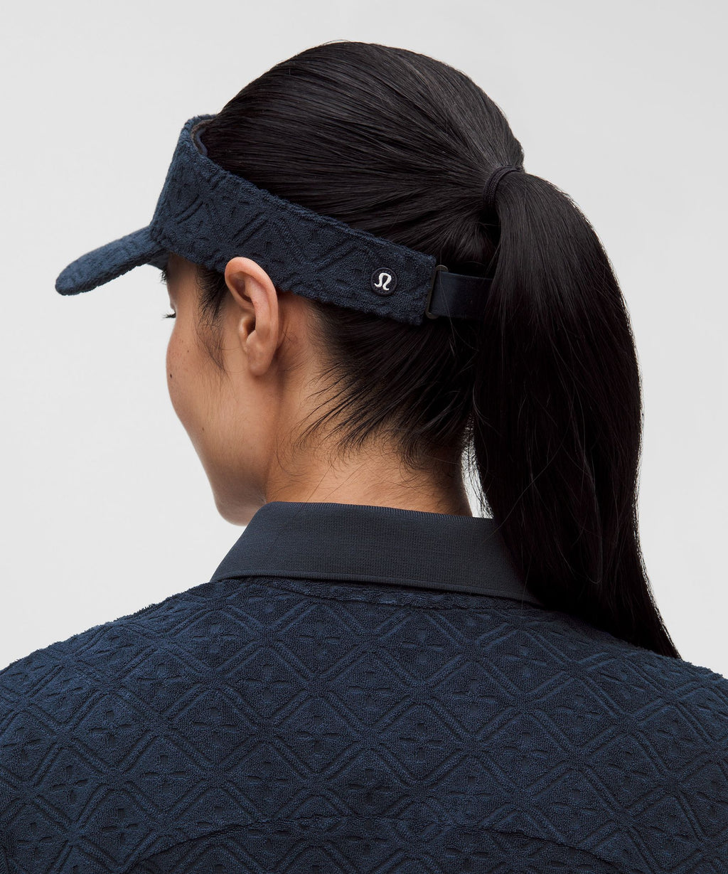 Removable Sweatband Terry Jacquard Visor